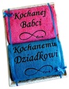 2 uteráky s VÝŠIVKOU, darček ku DŇU STARÝCH RODIČOV