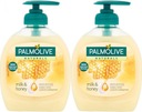 PALMOLIVE Tekuté mydlo Milk and Honey 300ml x2