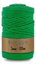 Spletená struna PRE MACRAME ZELENÁ 100m 5mm