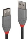 USB 2.0 typ A-A samec kábel Lindy 36694 3m Anthra