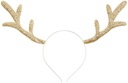 Čelenka REINDEER zlaté parohy DEER Vianoce