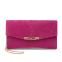 BRILU POLAND ELEGANTNÝ SEMIŠ Spojková taška KARLIE FUCHSIA