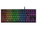 Krux ATAX TKL Outemu Blue RGB USB mechanická herná klávesnica, čierna