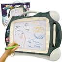 Farebná magnetická tabuľa WOOPIE Notebook + 2 zelené pečiatky