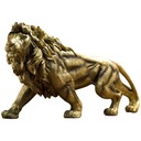Veľká socha leva zvieratka v živici Lucky