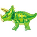 3D fólia BALÓN DINOSAUR triceratops GREEN XL