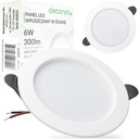 LED PANEL ZAPAPÚŠENÝ STROPNÝ BLESK, okrúhly, 6W TEPELNÁ LAMPA