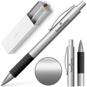 FABER-CASTELL Elegantné automatické guľôčkové pero Essentio Metal Matt Silver