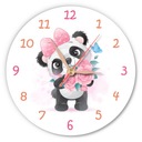 Tiché hodiny do detskej izby, ružový medvedík panda