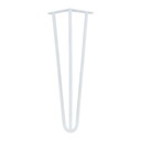 MORIA DESIGN Kovové nohy konferenčného stolíka Hairpin, 71 cm, priemer 10, biela