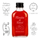 10x 100 ml FĽAŠE s GRAVÍNOM na SVADOBNÚ tinktúru