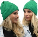 Pohodlná dámska rolovacia čiapka Polish Green N1