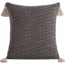 BOHO dekoratívna obliečka na vankúš 45x45 čierna