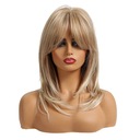 Blond parochňa s NATURAL ofinou, čiapka ZDARMA
