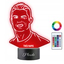 3D LED nočná lampa Cristiano Ronaldo darček