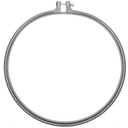 Obrúčka na vyšívanie, okrúhla - šedá, 25,4 cm