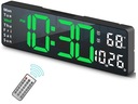 NÁSTENNÉ HODINY VEĽKÉ ELEKTRONICKÉ DIGITÁLNE MODERNÉ LED TEPLOTA DÁTUM