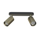 Stropné pásové nástenné svietidlo EYE SPOT BRASS II, mosadz, šírka 25cm