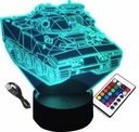 3D NOČNÁ LAMPA NÁDRŽ XM800T NÁDRŽ WORLD