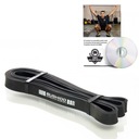 ODPOROVÝ PÁSMO NA CVIČENIE, ČIERNA, VYSTUŽENÁ DBX BUSHIDO 12-30 KG
