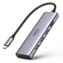 Ugreen 6v1 HUB USB C - 3x USB 3.2 Gen 1 / HDMI 4K 60Hz / čítačka kariet SD