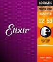 ELIXIR 16052 struny (12-53) NanoWeb struny pre akustickú gitaru