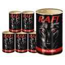 Rafi Classic mokré krmivo pre psov s hovädzím setom 6 x 1240 g