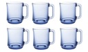 Hrnček, sklenený s uškom, sada 6x310ml Duralex Marine