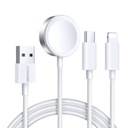 JOYROOM 3v1 Lightning/USB-C KÁBEL 1,2 m, INDUKTÍVNA NABÍJAČKA PRE HODINKY APPLE