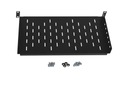 PEVNÁ POLICA PRE REGÁLOVÚ SKRIŇU 19'' 1U 250MM ČIERNA