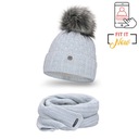 Teplá súprava čiapky a šálu PaMaMi na zimu