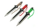KNIFE šípkové vrhacie nože shuriken 3 ks. N423