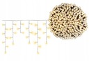 Vianočné osvetlenie cencúle 300LED teplá biela + blesk