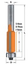 CMT FRÉZA PRIAMA SO SPODNÝM LOŽISKOM 8mm 906.190.11