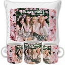 SÚPRAVA VANKÚŠA + HRNÍČKA BLACKPINK NARODENINOVÝ DARČEK NAVRHUJEME VAŠE MENO