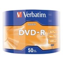 Verbatim DVD-R, matná strieborná, 43791, 4,7 GB, 16x, wr