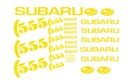 sada nálepiek subaru subaru 555