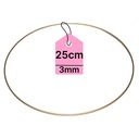 Obručový kovový lapač snov makramé zlatý kruh 25cm