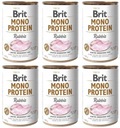 Brit Mono Protein Králičia konzerva 6 x 400 g