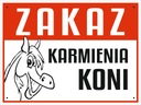 doska BEZ KRMENIA KONÍ dibond 20x15 HORSE