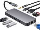 ADAPTÉROVÝ HUB USB-C HDMI USB-A SD GIGABIT RJ45 PRE MACBOOK M1 M2