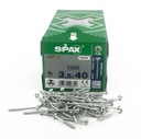 Spax skrutky 3,5x40 1000ks WIROX 4CUT TXTG 3/4 T10