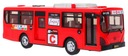 Interaktívny školský autobus pre deti 3+ červený + Otváracie dvere + Zvuk