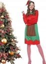 Vianočný kostým ELF šaty s klobúkom Veľkosť M ERA SPOOKY