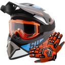 ENDURO KRÍŽOVÁ PRILBA QUAD L + OKULIARE + SET RUKAVICE