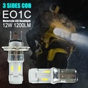 2 ks motocyklových LED svetlometov s dvojitým lúčom