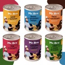 Mr. Bro Mokré monoproteínové krmivo pre psov Mix príchutí 8x400g