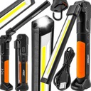 VERKE V87515 DIELENSKÉ SVETLO AKU LED COB S MAGNETOVÝM HÁČKOM USB