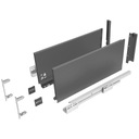 GTV AXIS PRO zásuvka antracitová vysoká L-300 H-167 tiché zatváranie 3D výsuv 40kg