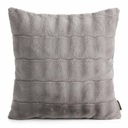 Jasiek RABID obliečka na vankúš 45x45, glamour kožušina, pruhy, tmavá béžová